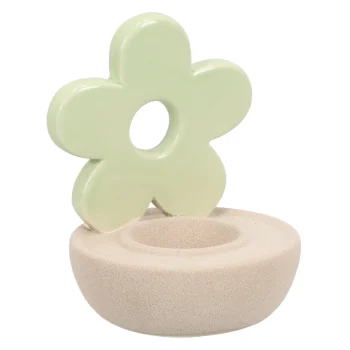 Sale Van Cranenbroek Theelichthouder Bloem Groen 12cm