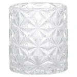 Hot Theelichthouder Glas 8 Cm Transparant