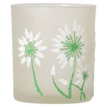 Discount O'malley Theelichthouder Glas Bloem Wit 8 Cm