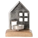 Clearance O'malley Theelichthouder Huis Metaal 12 X 10 Cm