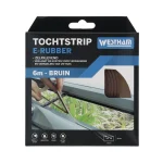 Outlet Westham Tochtstrip E-rubber 6 M Bruin