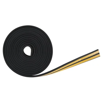 Clearance Westham Tochtstrip E Rubber 6 M Zwart