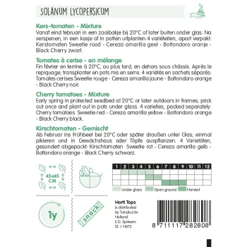 Best Horti Tops Tomaten Cherry 4 Kleurenmix