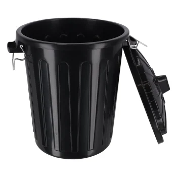 Clearance Curver Ton Met Deksel Zwart 23l