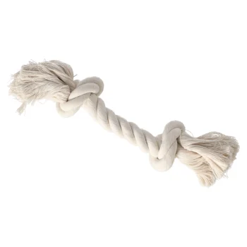 Fashion Friendly Pet Touw Hond Wit 2 Knopen Small