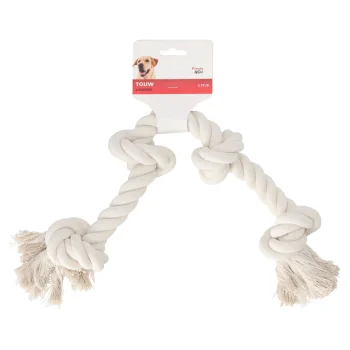 Outlet Friendly Pet Touw Hond Wit 4 Knopen