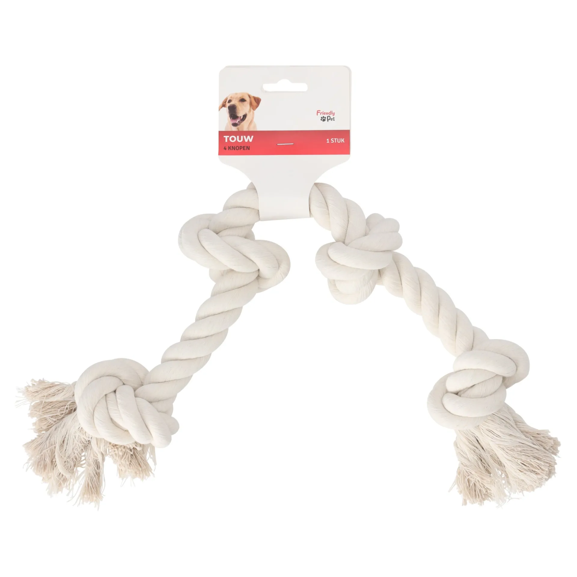 touw-hond-wit-4-knopen-QqnUIsIp-0.webp Outlet Friendly Pet Touw Hond Wit 4 Knopen