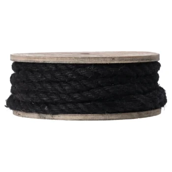 Fashion Natural Collections Touw Jute Zwart 1 X 700 Cm Spoel