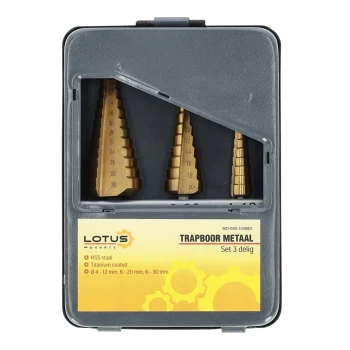 Clearance Lotus Trapboor Set 3-delig Metaal 4-30 Mm