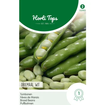 Clearance Horti Tops Tuinbonen Driemaal Wit