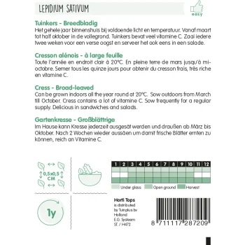 New Horti Tops Tuinkers Breedbladig