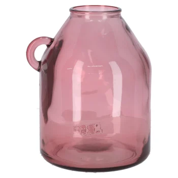New Natural Collections Vaas Glas 21 X 25 Cm Roze