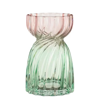 Outlet Mica Decorations Vaas Glas Alison Groen 20 X 13 Cm