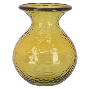 Discount Natural Collections Vaas Glas Recycle 33 Cm Geel
