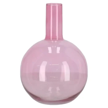 New Natural Collections Vaas Glas Roze 32 Cm