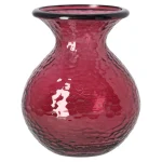 Clearance Mica Decorations Vaas Glas Verdal Bordeau X 18 X 15 Cm