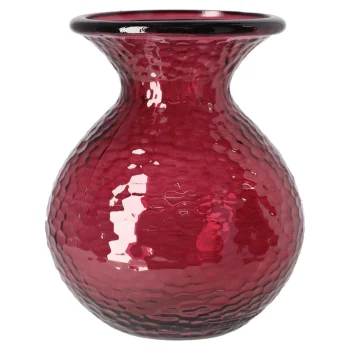 Outlet Mica Decorations Vaas Glas Verdal Bordeau X 24 X 20 Cm