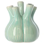 Clearance Natural Collections Vaas Keramiek Groen 17 X 17 X 20 Cm