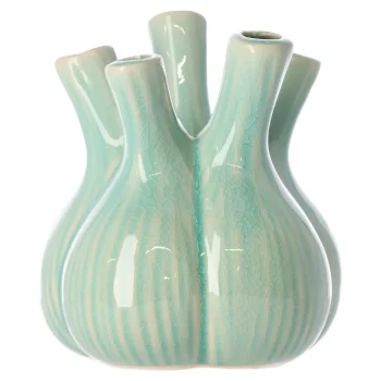 Clearance Natural Collections Vaas Keramiek Groen 17 X 17 X 20 Cm