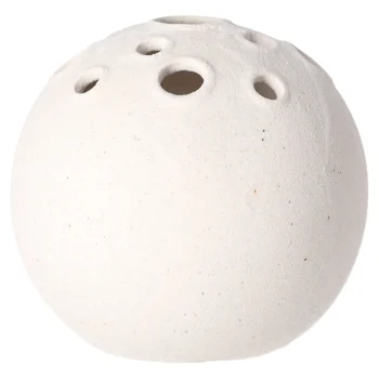 Fashion Natural Collections Vaas Porselein Wit 11 X 10 Cm