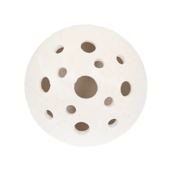 Fashion Natural Collections Vaas Porselein Wit 11 X 10 Cm