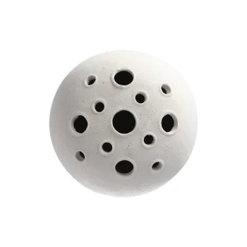 New Natural Collections Vaas Porselein Wit 15 X 21 Cm