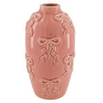 Outlet Natural Collections Vaas Strik Roze 16 X 29 Cm