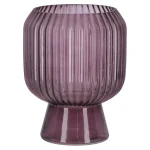 Online Vaas Van Glas, 19 Cm Roze, 2 Assorti