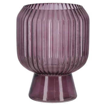 Online Vaas Van Glas, 19 Cm Roze, 2 Assorti