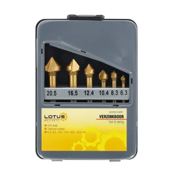 Sale Lotus Verzinkboor Set 6-delig