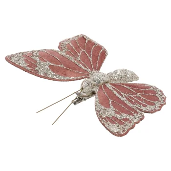 Fashion Vlinder Donkerroze 9x12cm
