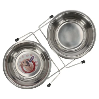 New Friendly Pet Voederbak Duo Met Houder 16cm