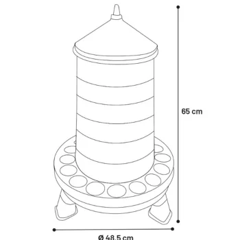 Hot Flamingo Voederbak Edna Op Poten 16 Kg
