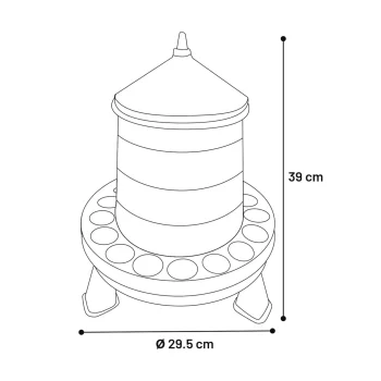 Best Flamingo Voederbak Edna Op Poten 4 Kg