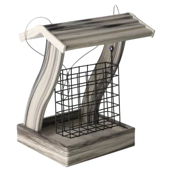 Fashion Flamingo Voederblokh Darcy Wit/grijs 21x18,5x26,5cm