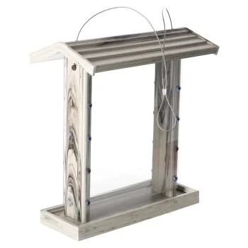 New Flamingo Voedersilo Zaden Jony Wit/grijs 26x13,5x28,7cm