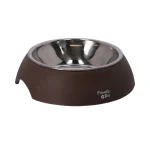 New Friendly Pet Voerbak Bamboo Olijf 190ml