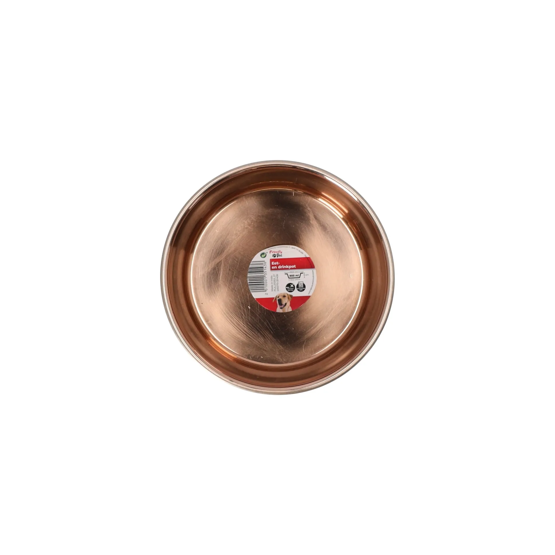 voerbak-ezra-rvs-zwartkoper-d1-pFAXHgRf-1.webp Fashion Friendly Pet Voerbak Ezra Rvs Zwart/koper D16,8cm 900ml FP