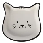 Hot Friendly Pet Voerbak Kat Fofa Keram Zwart/wit 250ml FP