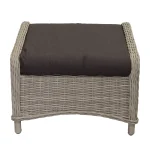 Hot Bois Le Duc Voetenbank Carlo White Grey Met Kussen