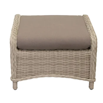 Online Bois Le Duc Voetenbank Carlo White Orchid Met Kussen