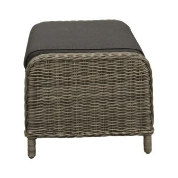 Best Bois Le Duc Voetenbank Olvera Willow Grey Met Kussen