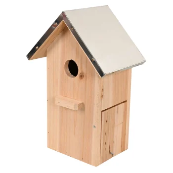 Outlet Friendly Pet Vogelhuis + Zink 18x12x27cm Natuur