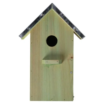 Hot Friendly Pet Vogelhuis + Zink 18x12x2cm Groen