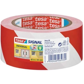 New Tesa Waarsschuwingstape Rood 50mmx66M