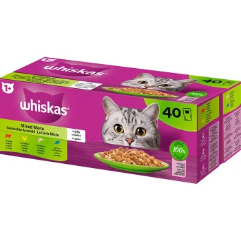 Fashion Whiskas 1+ Natvoer Mix 40 Stuks