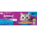 Outlet Whiskas 1+ Natvoer Vis 40 Stuks