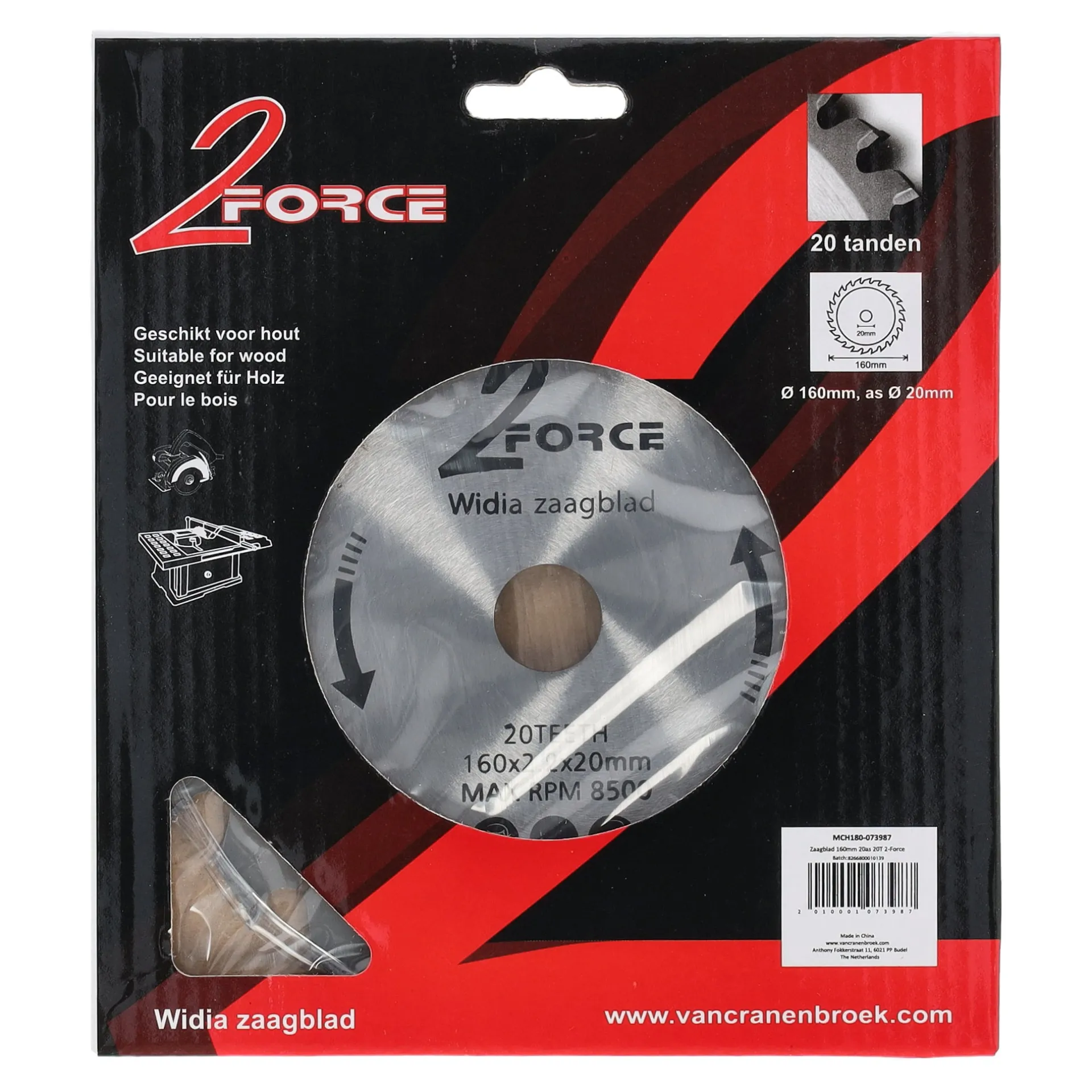 zaagblad-160-mm-20as-20t-2-for-XRAJwqan-1.webp Sale 2-Force Zaagblad Ø160 Mm 20as 20T