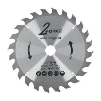 New 2-Force Zaagblad Ø250 Mm 30as 24T