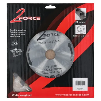 New 2-Force Zaagblad Ø250 Mm 30as 24T